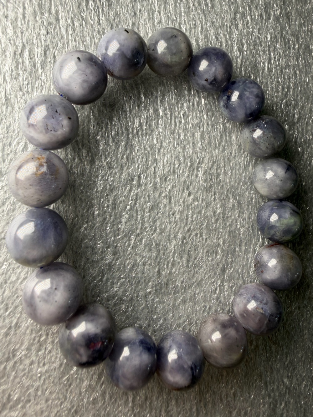 Beautiful 11MM Tanzanite Natural Crystal Bracelet